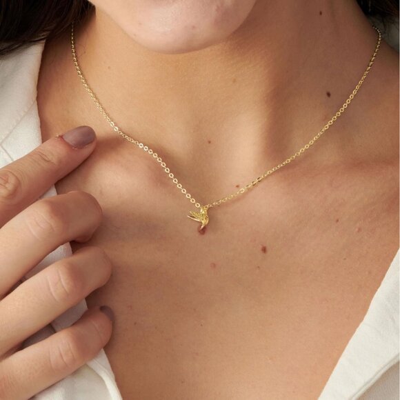 ⚡Necklace Dragon Dragonfly Turtle Snake Pendant Simple Cute Trendy Plated - Picture 3 of 6